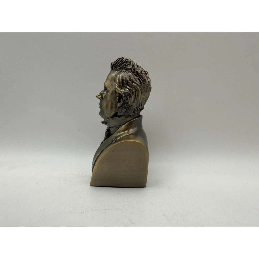 James Buchanan Bust Bronze Tone Presidential Statue Figurine 3